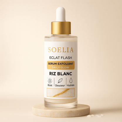 Soeliabeauty™ - Éclat Flash | Le Sérum Coréen Exfoliant au Riz