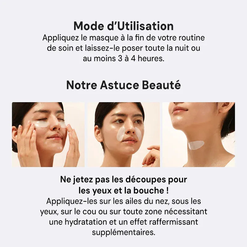 Masque Bio Collagène 4 pièces, Real Deep Mask